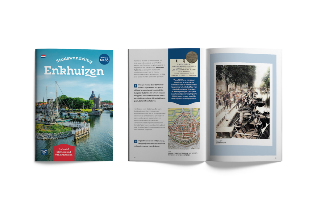 Inkijk stadswandeling boekje Enkhuizen