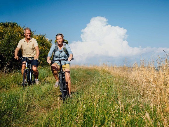 Fietsen door de natuur