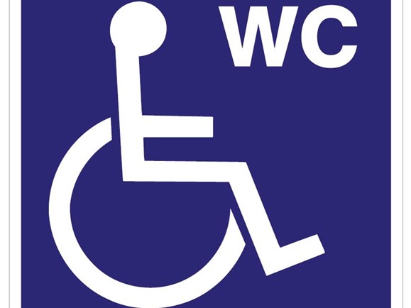 Invalide toilet sticker
