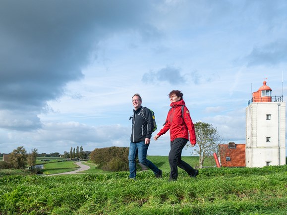 Wandelen streekpad op de Westfriese Omringdijk