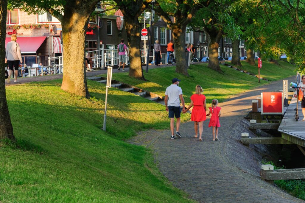 Wandelen door de haven