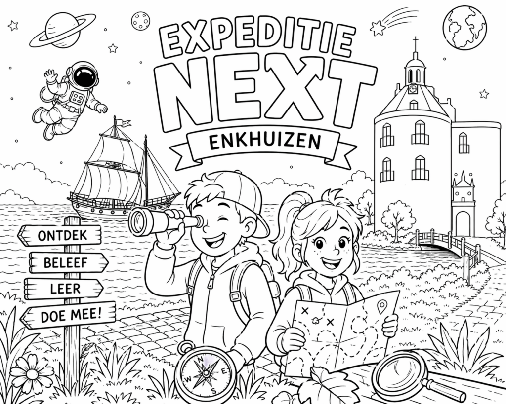 Kleurplaat Expeditie Next